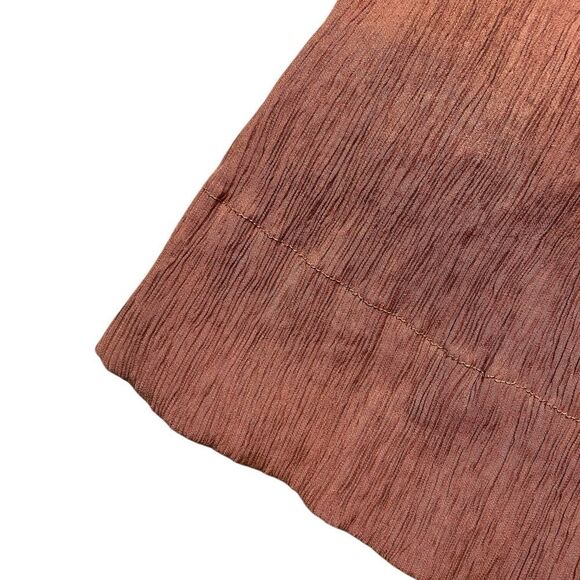 BOHME Dasha Textured Mini Dress Terracotta Size Small - Picture 5 of 9